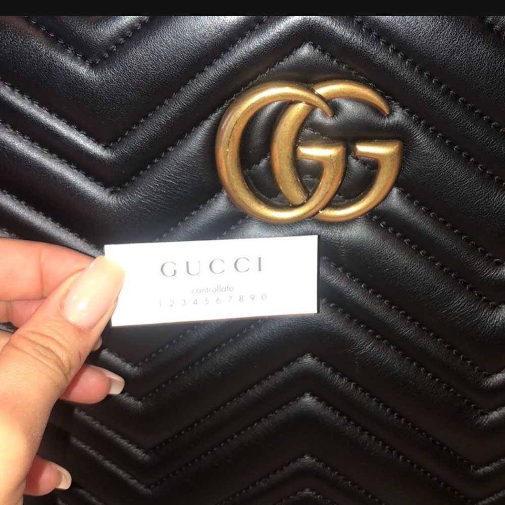Gucci GG marmont large hand bag with satchel - Picture 3 of 4